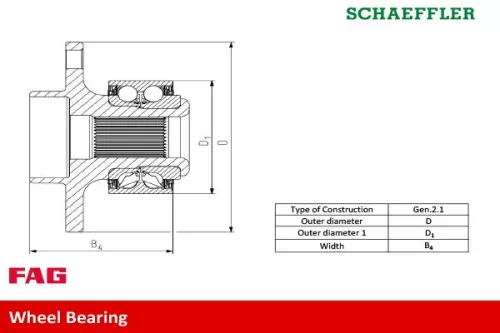 Schaeffler FAG Schaeffler FAG 713 6105 30 Fag Front Wheel Bearing Kit For Audi Vw A2 Lupo 
