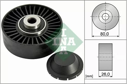 Ina Deflection Idler Guide Pulley V-ribbed Belt For Alfa Romeo Fiat Lancia 145 146 147