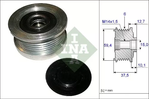 Ina Overrunning Alternator Clutch Pulley For Hyundai Accent Getz Matrix