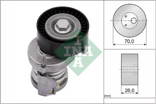 Ina Belt Tensioner V-ribbed Belt For Audi Seat Skoda Vw Vw (Svw) A2 Altea Altea 