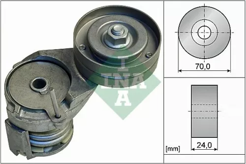 Ina Belt Tensioner V-ribbed Belt For Audi Seat Skoda Vw A3 Bora Golf Leon New Be