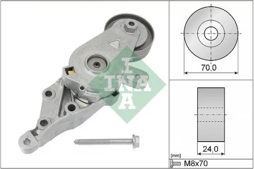 Ina Belt Tensioner V-ribbed Belt For Audi Seat Skoda Vw Vw (Faw) A3 Bora Cordoba