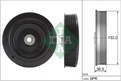 Ina Crankshaft Pulley for Renault 19 21 Clio Kangoo Megane Rapid Scénic