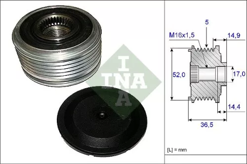 Ina Overrunning Alternator Clutch Pulley For Mercedes-benz A-class B-class
