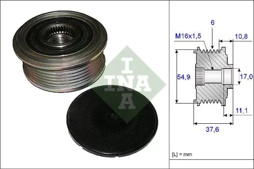 Ina Overrunning Alternator Clutch Pulley For Mercedes-benz A-class B-class Cla Gla-class