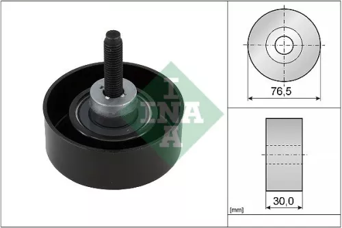 Ina Deflection Idler Guide Pulley V-ribbed Belt For Ford C-max Fiesta Focus Focus C-ma
