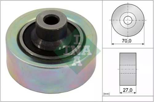 Ina Deflection Idler Guide Pulley V-ribbed Belt For Citroën Peugeot 206 207 207 Cc 307