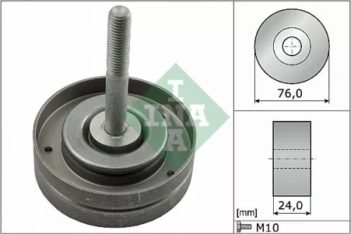 Schaeffler INA Schaeffler INA 532 0500 10 Ina Deflection Idler Guide Pulley V-ribbed Belt For Seat Skoda Vw Ameo Cordoba Fabia F 
