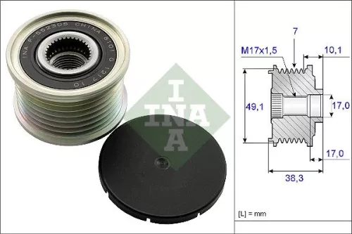 Ina Overrunning Alternator Clutch Pulley For Fiat Mercedes-benz Nissan Opel Renault Samsu