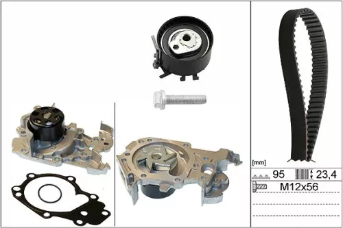 Ina Water Pump & Timing Belt Kit For Dacia Nissan Renault Clio Kangoo Kubistar L