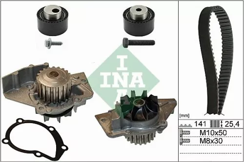Ina Water Pump & Timing Belt Kit For Citroën Fiat Peugeot 206 306 406 806 Berlin