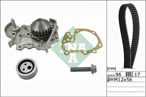 Ina Water Pump & Timing Belt Kit For Dacia Nissan Renault Clio Kangoo Kangoo / G