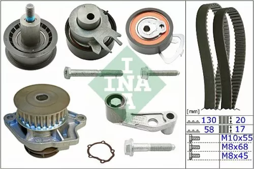 Ina Water Pump & Timing Belt Kit For Seat Vw Bora Golf Leon Lupo Toledo
