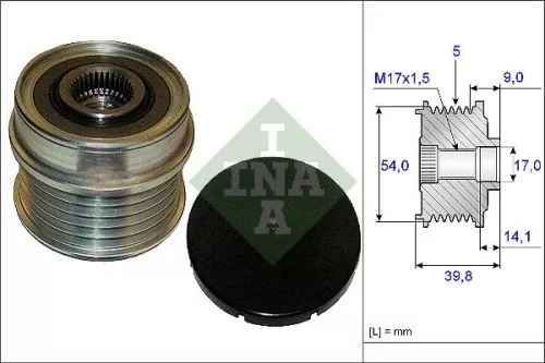 Ina Overrunning Alternator Clutch Pulley For Abarth Alfa Romeo Chrysler Fiat Jeep Lancia 