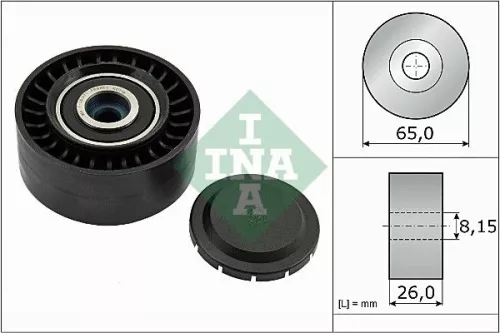 Ina Deflection Idler Guide Pulley V-ribbed Belt For Audi Seat Vw A4 A4 Allroad A5 A6 A