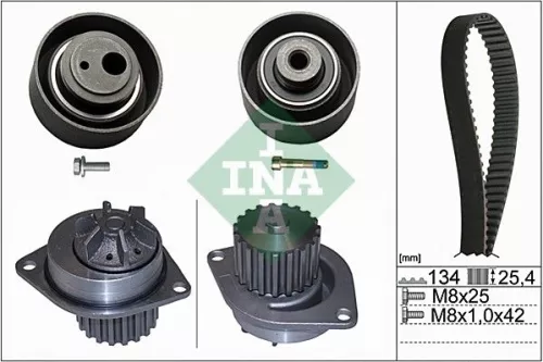 Ina Water Pump & Timing Belt Kit For Citroën Peugeot 106 Saxo