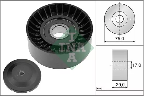 Ina Deflection Idler Guide Pulley V-ribbed Belt For Vw Crafter 30-35 Crafter 30-50