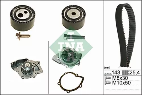 Ina Water Pump & Timing Belt Kit For Citroën Peugeot Boxer Jumper
