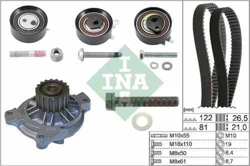 Ina Water Pump & Timing Belt Kit For Volvo 850 S70 S80 V70