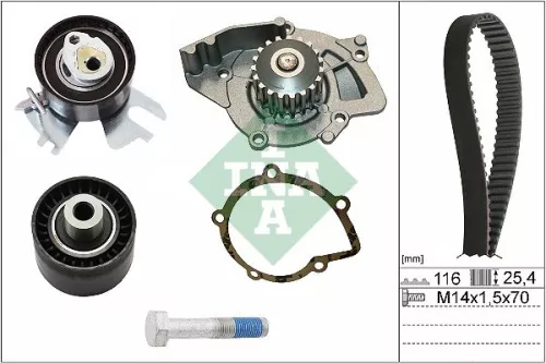 Ina Water Pump & Timing Belt Kit For Citroën Fiat Ford Ford Australia Lancia Peu