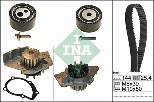 Ina Water Pump & Timing Belt Kit For Citroën Fiat Peugeot Expert Jumpy Scudo