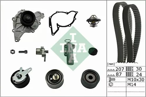Ina Water Pump & Timing Belt Kit For Audi Skoda Vw A4 A6 A8 Allroad Passat Super