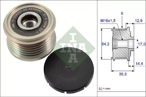 Ina Overrunning Alternator Clutch Pulley For Citroën Ds Fiat Ford Ford Asia & Oceania Jee