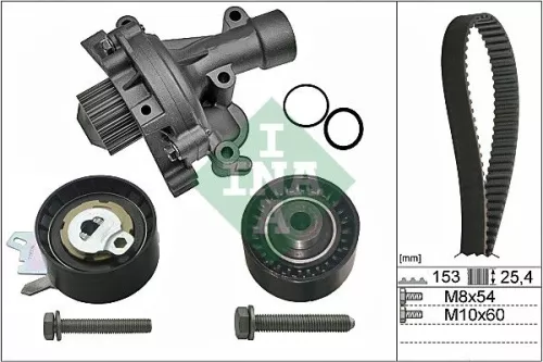 Ina Water Pump & Timing Belt Kit For Citroën Peugeot 307 308 308 Cc 308 Sw 407 4
