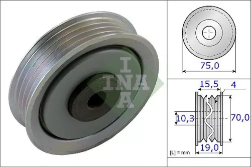 Tensioner Pulley, V-ribbed belt