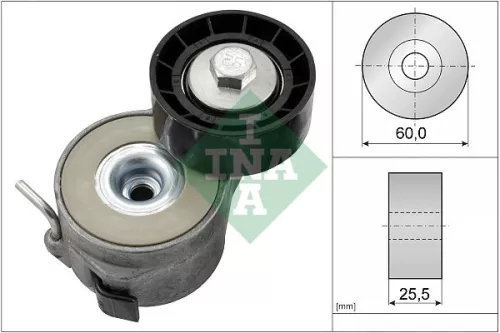 Ina Belt Tensioner V-ribbed Belt For Citroën Fiat Peugeot Toyota 206 206 Van 206