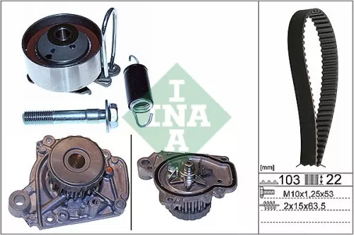 Ina Water Pump & Timing Belt Kit For Honda Civic
