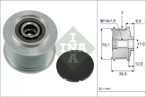 Ina Overrunning Alternator Clutch Pulley For Honda Accord Civic Cr-v Fr-v