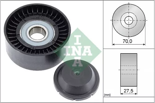 Ina Deflection Idler Guide Pulley V-ribbed Belt For Lexus Toyota Auris Avensis Corolla