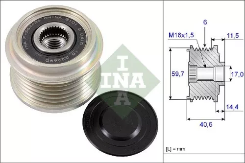Ina Overrunning Alternator Clutch Pulley For Opel Vauxhall Astra Astra J