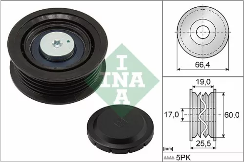 Ina Deflection Idler Guide Pulley V-ribbed Belt For Hyundai Kia Accent Carens Cee'd Ce