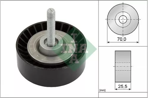 Ina Deflection Idler Guide Pulley V-ribbed Belt For Ford Ford (Changan) Ford Australia
