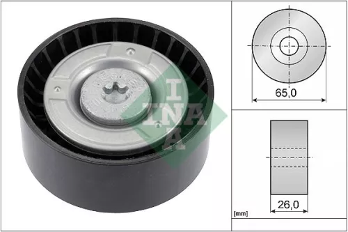 Ina Deflection Idler Guide Pulley V-ribbed Belt For Mercedes-benz Mercedes-benz (Fjda)