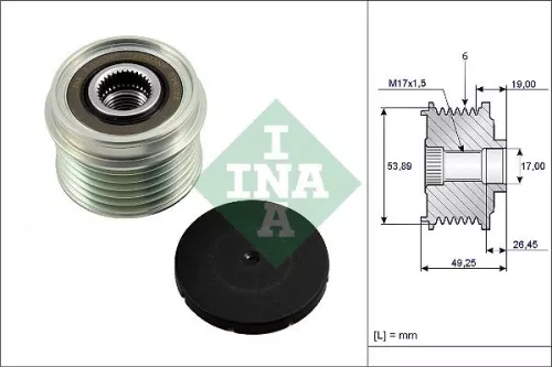 Ina Overrunning Alternator Clutch Pulley For Suzuki Jimny