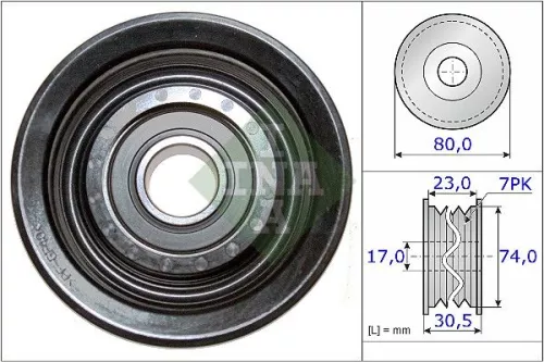 Ina Deflection Idler Guide Pulley V-ribbed Belt For Ciimo Honda Honda (Dongfeng) Honda