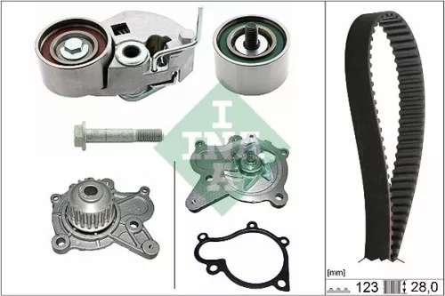 Ina Water Pump & Timing Belt Kit For Hyundai Kia Accent Carens Cerato Elantra Ge