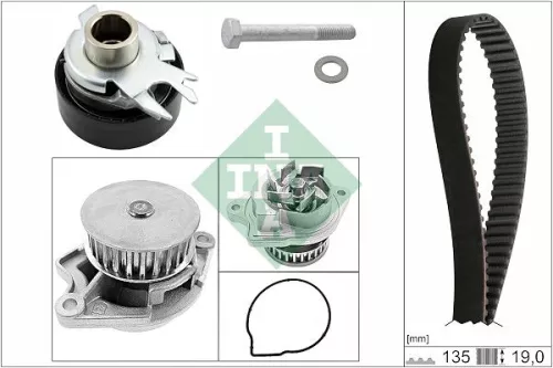 Ina Water Pump & Timing Belt Kit For Seat Vw Arosa Caddy Fox Gol Ibiza Inca Lupo