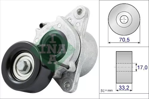 Ina Belt Tensioner V-ribbed Belt For Nissan Bassara Navara Np300 Pathfinder Pick