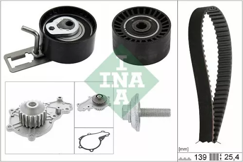 Ina Water Pump & Timing Belt Kit For Citroën Ds Ford Peugeot 2008 206+ 207 208 C