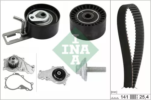 Ina Water Pump & Timing Belt Kit For Citroën Ds Fiat Ford Mazda Mitsubishi Peuge