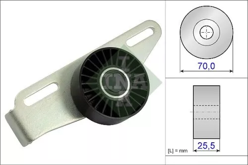 Tensioner Pulley, V-ribbed belt