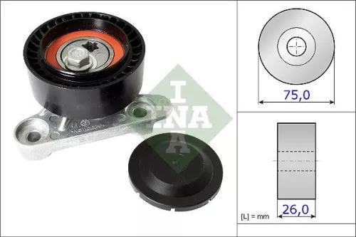 Tensioner Pulley, V-ribbed belt