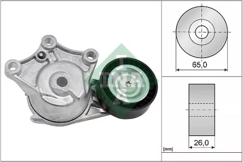 Ina Belt Tensioner V-ribbed Belt For Citroën Ds Peugeot 2008 208 C3 C3 Aircross 