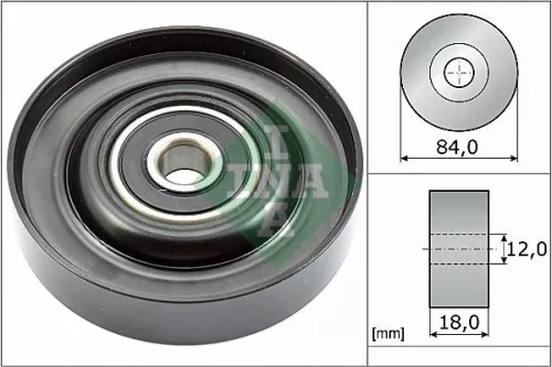Ina Deflection Idler Guide Pulley V-ribbed Belt For Nissan Ad Almera Micra Micra C+c N