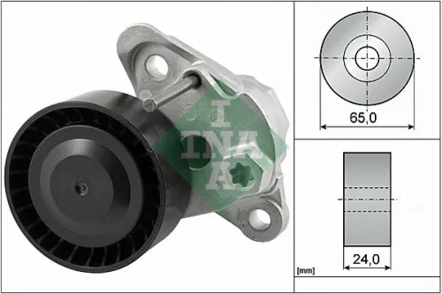 Ina Belt Tensioner V-ribbed Belt For Seat Skoda Skoda (Svw) Vw Vw (Faw) Vw (Svw)