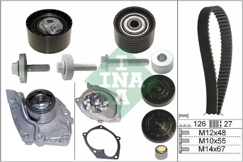 Schaeffler INA Schaeffler INA 530 0638 30 Ina Water Pump & Timing Belt Kit For Nissan Opel Renault Vauxhall Avantime Captu 